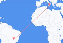 Flyg från Uberlândia, Brasilien till Catania, Italien