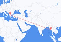 Flights from Yangon, Myanmar (Burma) to Kozani, Greece