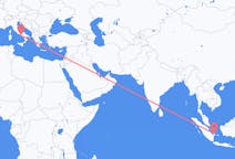 Flyreiser fra Pangkal Pinang, Indonesia til Napoli, Italia