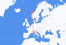Vuelos desde Ålesund, Noruega a Ajaccio, Francia