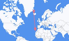 出发地 冰岛出发地 约古尔目的地 西班牙特内里费岛的航班