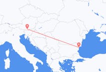 Flyreiser fra Varna, Bulgaria til Klagenfurt, Østerrike