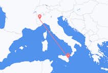Flyg från Catania, Italien till Turin, Italien
