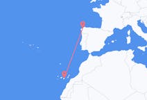 Loty z miasta Las Palmas do miasta A Coruña