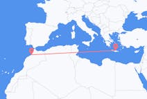 Flights from Rabat in Morocco to Heraklion in Greece