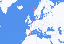 Vols depuis Oujda, le Maroc vers Ålesund, Norvège
