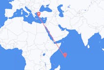 Flyrejser fra Praslin, Seychellerne til Bodrum, Tyrkiet