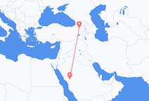 Flyreiser fra Medina, til Kars