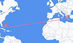 Flights from San Salvador Island, the Bahamas to Kythira, Greece