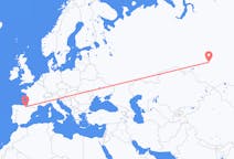 Flights from Tomsk, Russia to Vitoria-Gasteiz, Spain