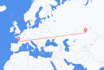 Flyrejser fra Nur-Sultan, Kasakhstan til Bordeaux, Frankrig