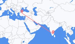 Flights from Tiruchirappalli, India to Eskişehir, Turkey