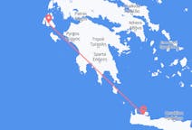 Vluchten van Chania, Griekenland naar Kefalinia, Griekenland