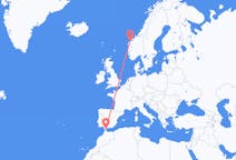 Flyg från Gibraltar, Gibraltar till Ålesund, Norge