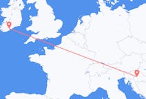 Flyg från Zagreb, Kroatien till Cork, Irland