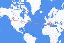 Flyreiser fra Cranbrook, Canada til Malta, Malta