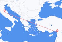 Flyreiser fra Perugia, til Hatay Province
