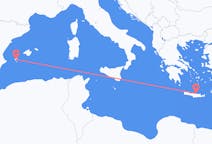 Flights from Heraklion in Greece to Ibiza in Spain
