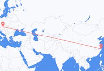 Loty z Ningbo w Chinach do Wiednia w Austrii