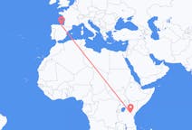 Flyreiser fra Mount Kilimanjaro, Tanzania til Bilbao, Spania