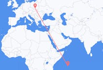 Flyrejser fra Mahé (Indien), Seychellerne til Kraków, Polen