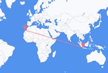 Flyreiser fra Jakarta, til Lanzarote