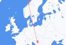 Fly fra Banja Luka til Ørland