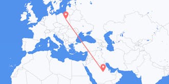 Flights from Saudi Arabia to Poland