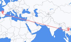 Flyreiser fra Roi Et-provinsen, Thailand til Madrid, Spania