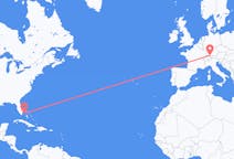 Flyrejser fra Bimini, Bahamas til Friedrichshafen, Tyskland
