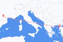 Flyg från Çanakkale till Toulouse