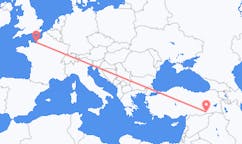 Loty z Deauville, Francja do Mardina, Turcja