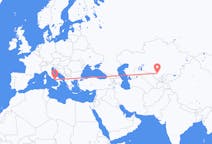 Flights from Turkistan to Naples