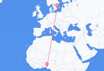 Flights from Benin City, Nigeria to Kalmar, Sweden