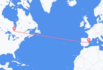 Flyrejser fra Timmins, Canada til Valencia, Spanien