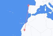 Vluchten van Atar, Mauritanië naar Vigo, Spanje