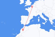 Flyg från Ouarzazate, Marocko till Paris, Frankrike