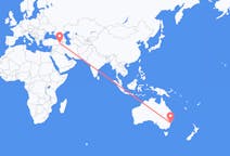 Flyreiser fra Sydney i Nova Scotia, Australia til Van, Tyrkia