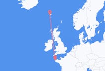 Flyreiser fra Sørvágur, Færøyene til Brest, Frankrike