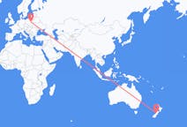 Flyrejser fra Hokitika, New Zealand til Warszawa, Polen