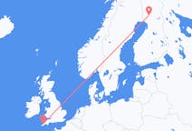 Flyg från Newquay, England till Rovaniemi, England