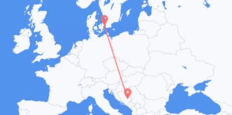 Flights from Denmark to Bosnia &amp; Herzegovina