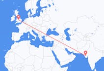 Flyreiser fra Kandla, India til Birmingham, England