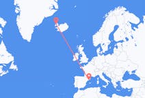 Flights from Barcelona, Spain to Ísafjörður, Iceland