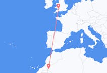 Flyg från Tindouf, Algeriet till Cardiff, Wales