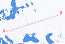 Flyreiser fra Jekaterinburg, Russland til Innsbruck, Østerrike