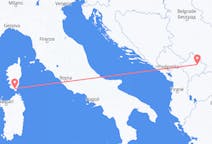 Flights from Figari, France to Pristina, Kosovo