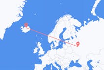 Fly fra Moskva til Akureyri