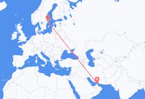 Loty z Ras al-Chajma, Zjednoczone Emiraty Arabskie do Sztokholmu, Szwecja