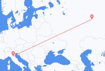 Fly fra Izjevsk til Bologna